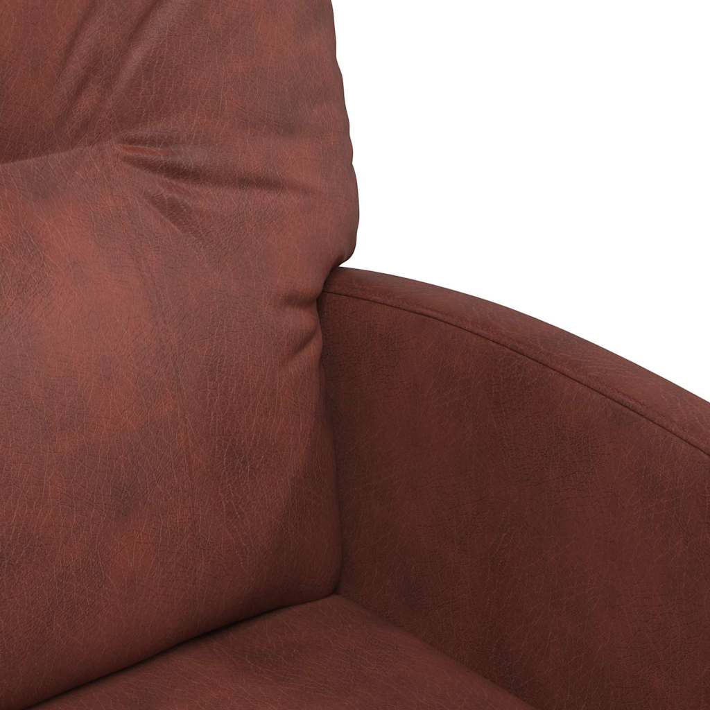 Esszimmerstühle mit Rollen 2 Stk. Kunstleder Glänzendes Braun