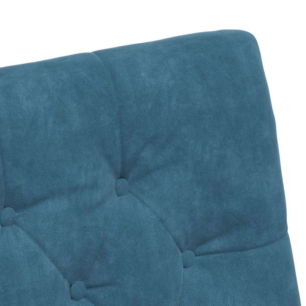 Esszimmerstühle mit Rollen 2 Stk. Samt Blau 58 x 67 x 97 cm