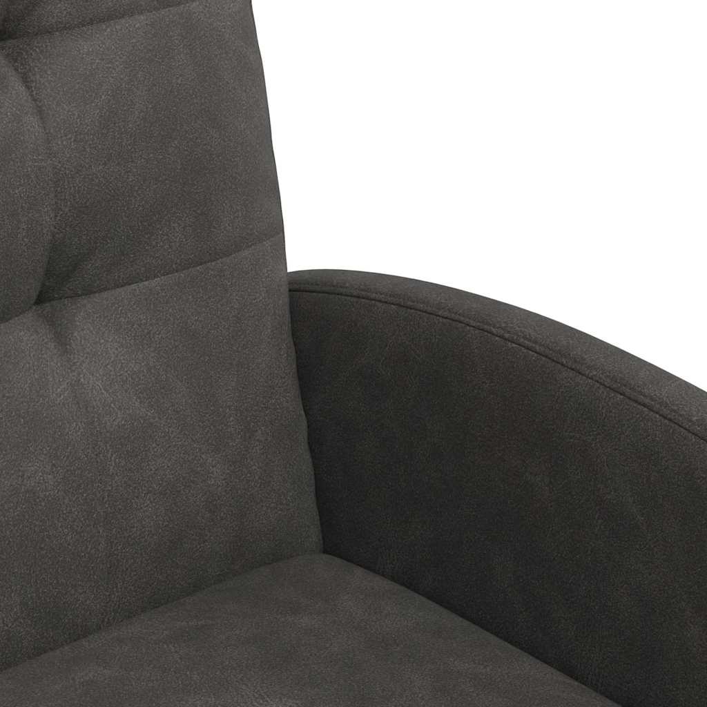 Esszimmerstühle mit Rollen 2 Stk. Kunstleder Schwarz
