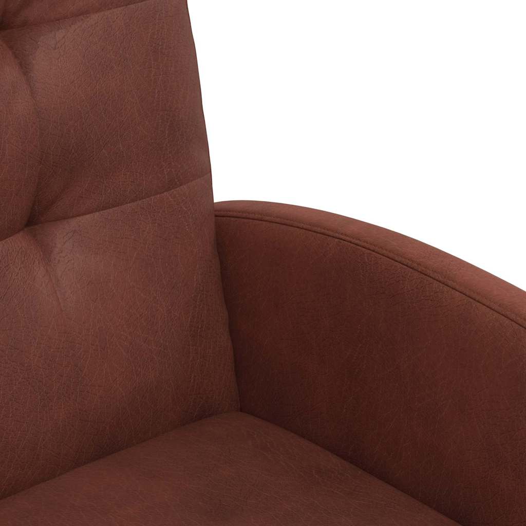 Esszimmerstühle mit Rollen 2 Stk. Kunstleder Glänzendes Braun