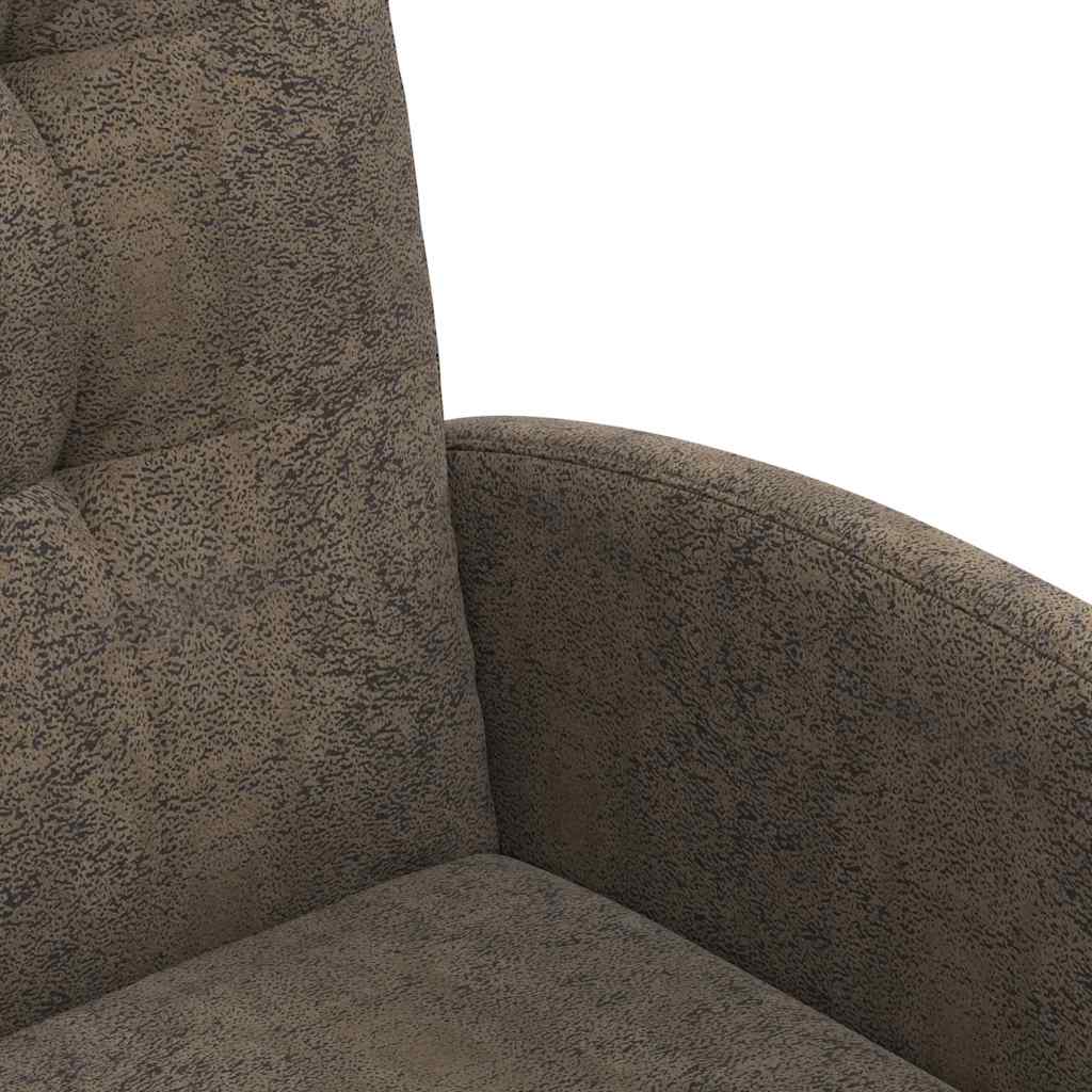 Esszimmerstühle mit Rollen 2 Stk. Kunstwildleder Dunkelgrau