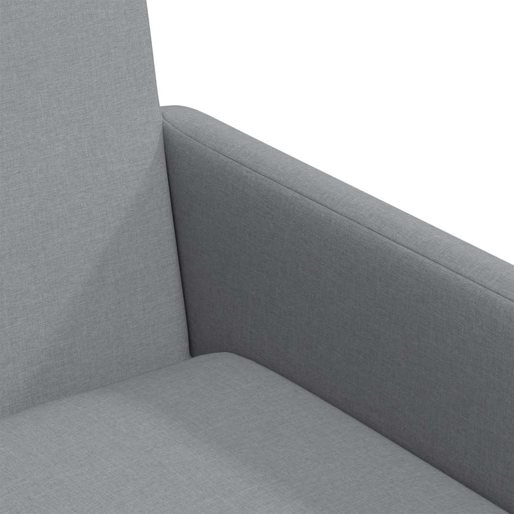 Esszimmerstühle 2 Stk. Stoff Hellgrau 57 x 67 x 95 cm