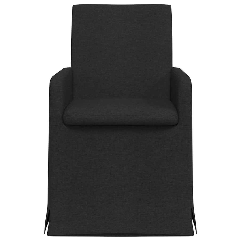 Esszimmerstühle 2 Stk. Stoff Schwarz 57 x 67 x 95 cm