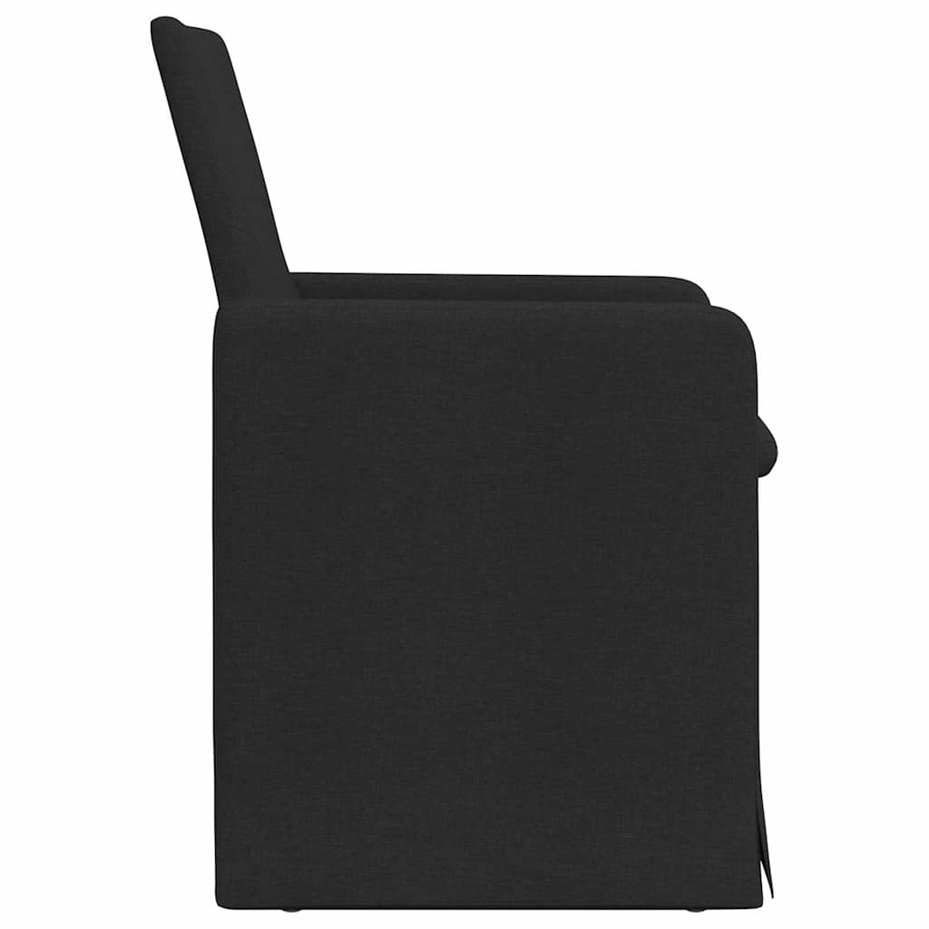 Esszimmerstühle 2 Stk. Stoff Schwarz 57 x 67 x 95 cm