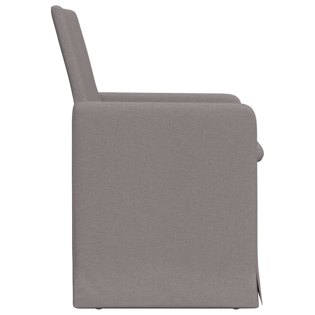Esszimmerstühle 2 stk. Stoff Taupe 57 x 67 x 95 cm