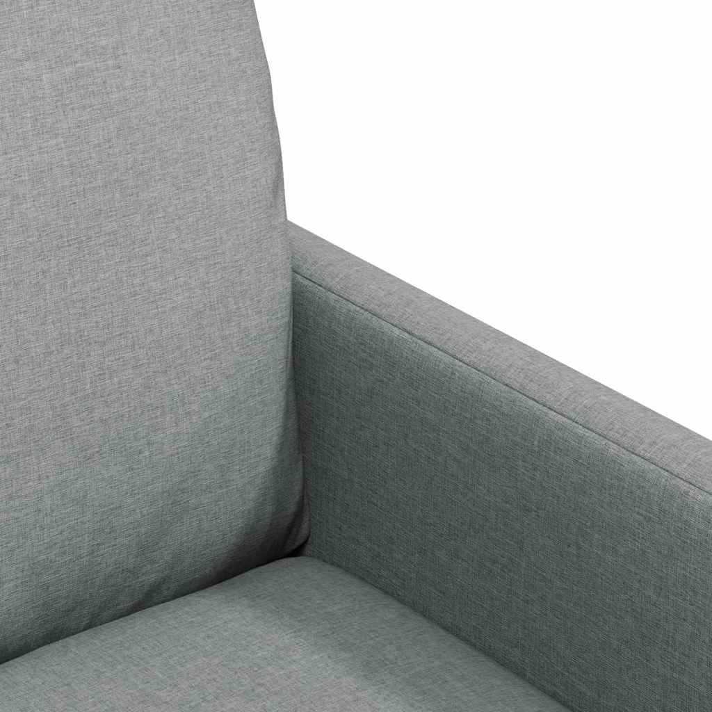 Esszimmerstühle 2 Stk. Stoff Hellgrau 57 x 67 x 98 cm