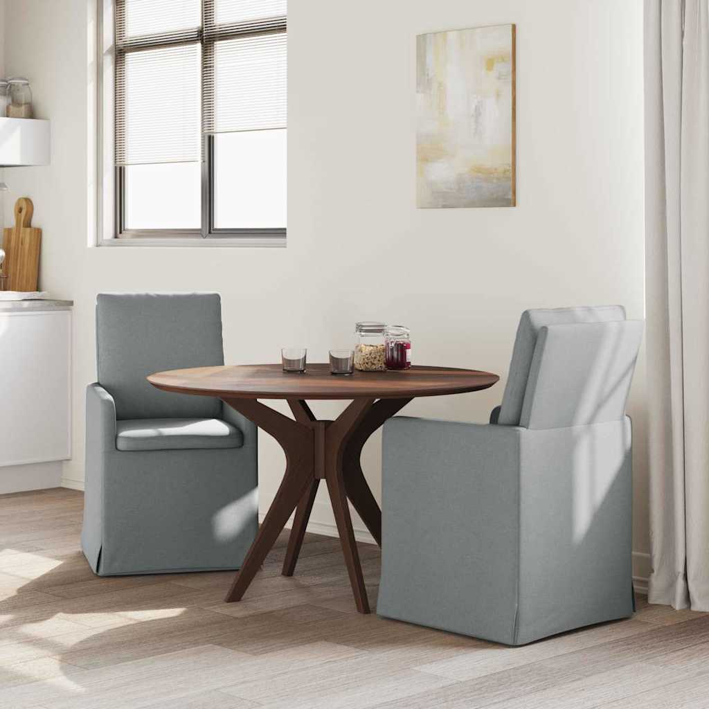 Esszimmerstühle 2 Stk. Stoff Hellgrau 57 x 67 x 98 cm