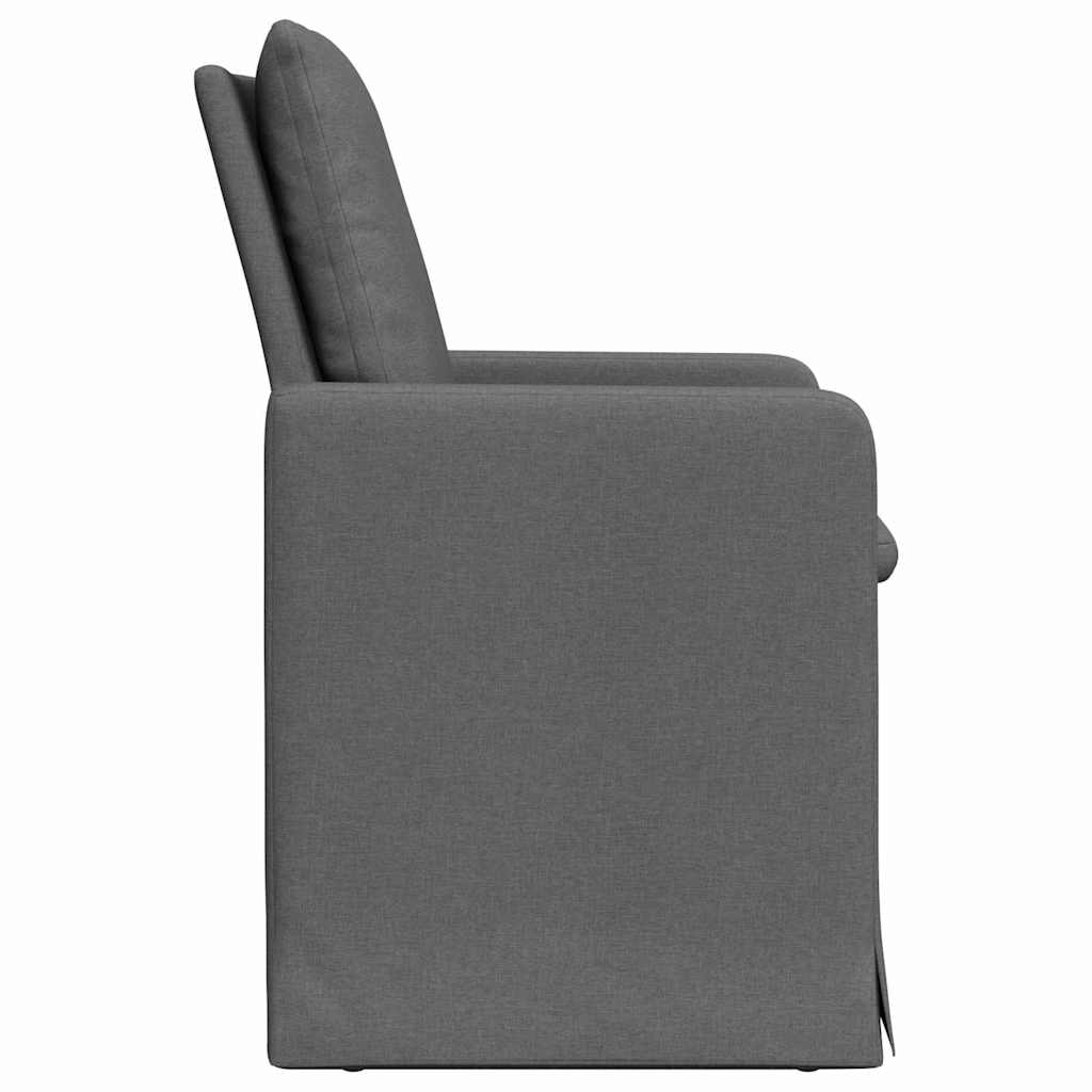 Esszimmerstühle 2 Stk. Stoff Dunkelgrau 57 x 67 x 98 cm
