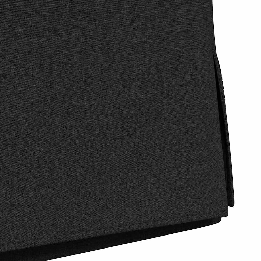 Esszimmerstühle 2 stk. Stoff Schwarz 57 x 67 x 98 cm