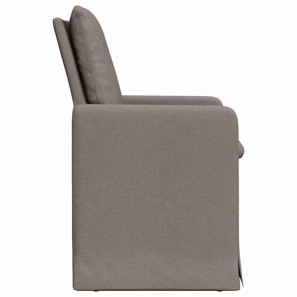 Esszimmerstühle 2 stk. Stoff Taupe 57 x 67 x 98 cm