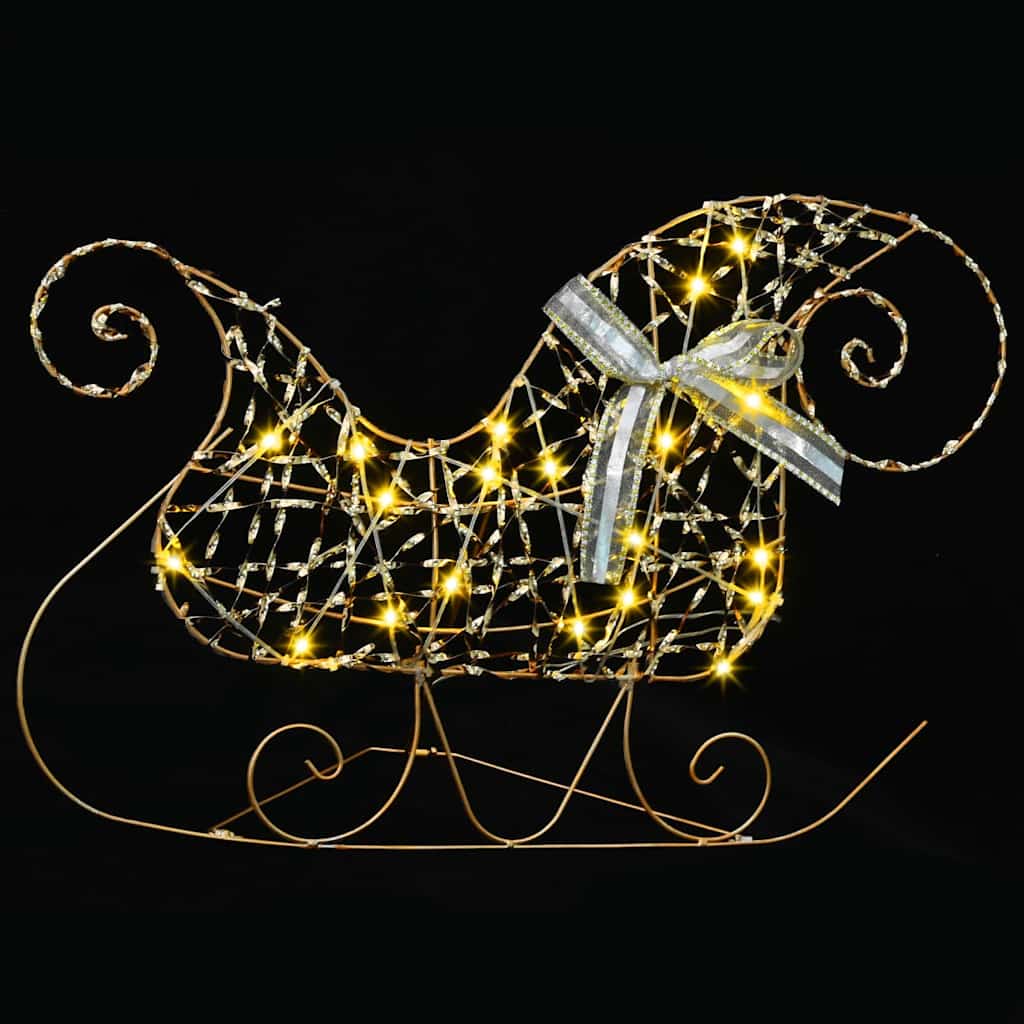 LED Rentiere 5 stk. 40 LEDs Gold 44 x 18 x 65,5 cm PET