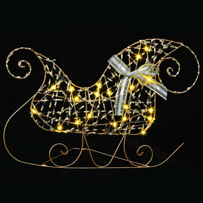 LED Rentiere 5 stk. 40 LEDs Gold 44 x 18 x 65,5 cm PET