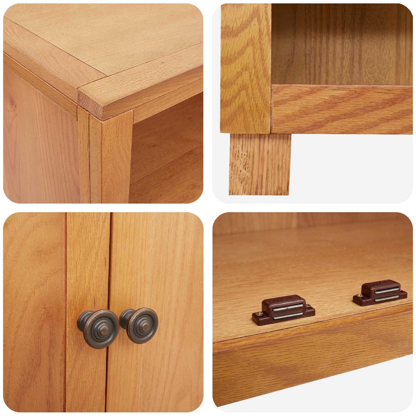 Aufbewahrungsmöbel-Set mit Regal 2 Stk. Natur 80 x 35 x 185 cm