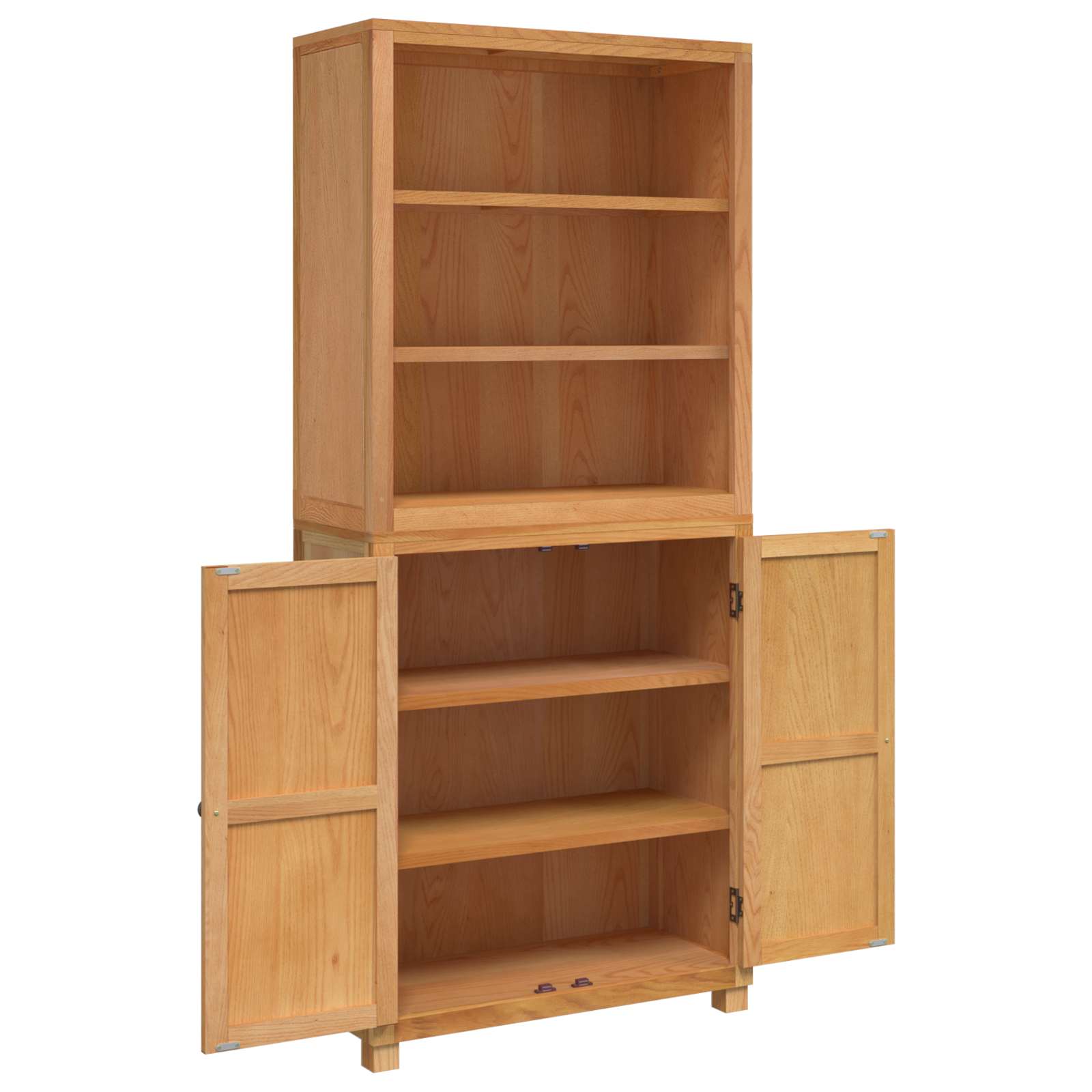 Aufbewahrungsmöbel-Set mit Regal 2 Stk. Natur 80 x 35 x 185 cm