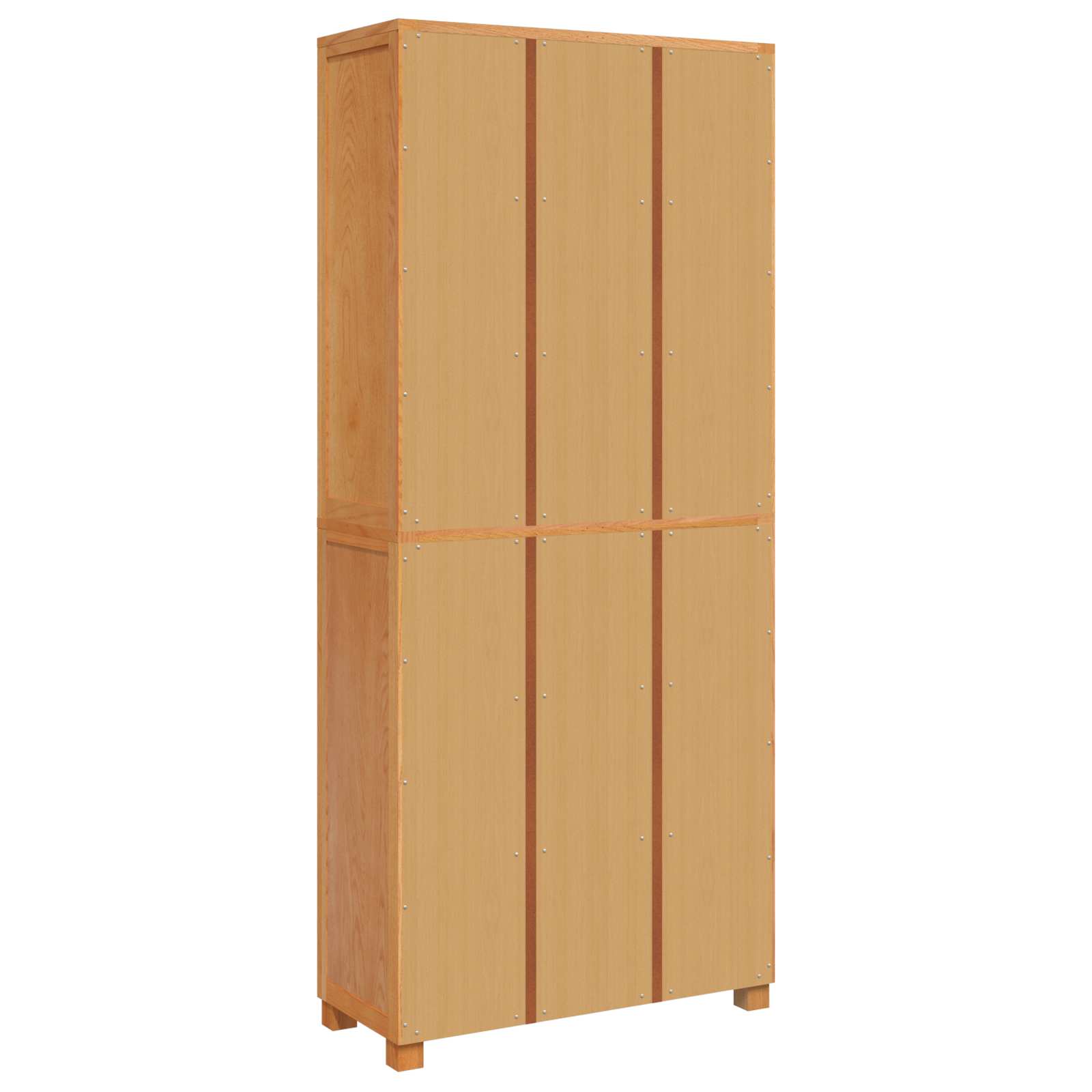 Aufbewahrungsmöbel-Set mit Regal 2 Stk. Natur 80 x 35 x 185 cm