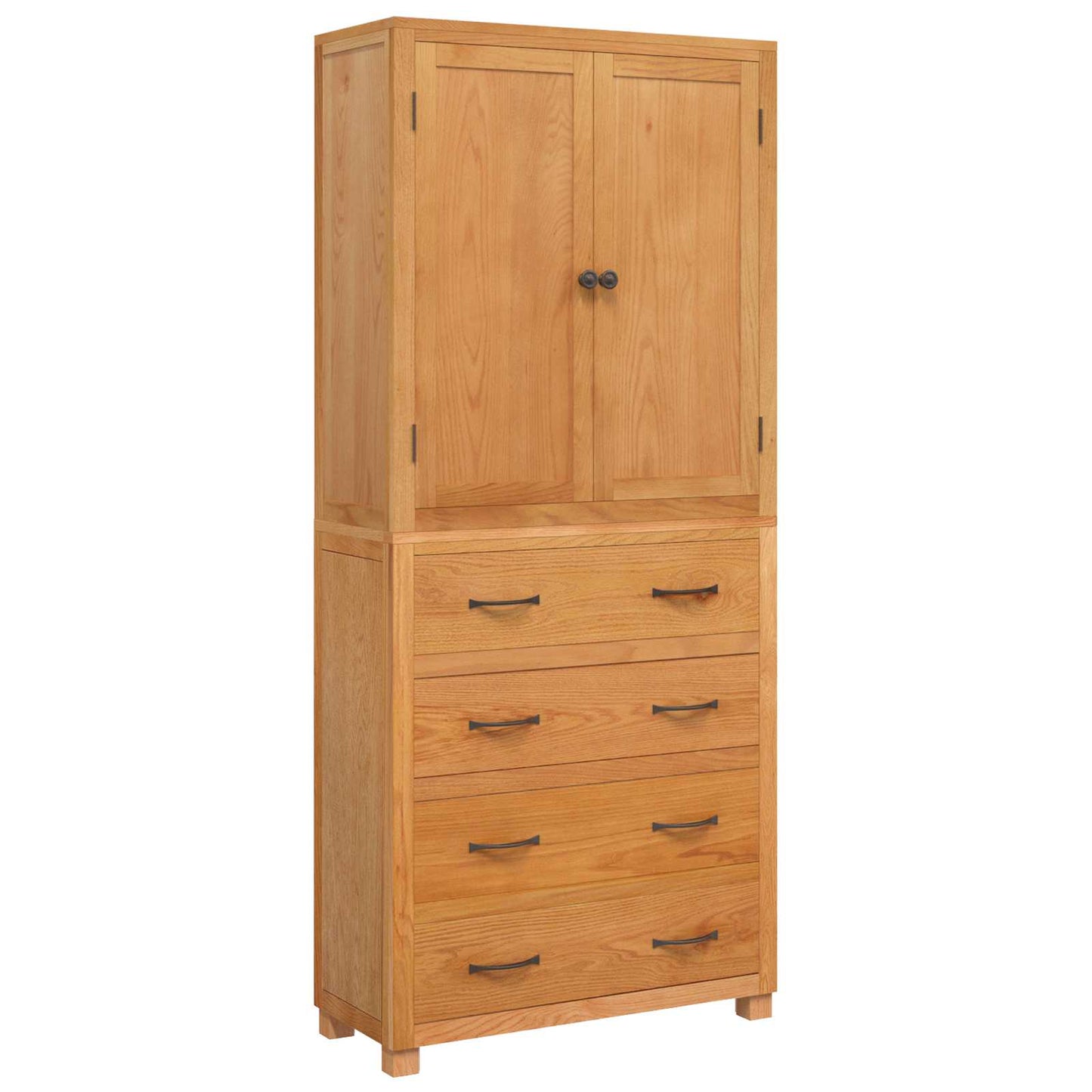 Aufbewahrungsmöbel-Set mit Regal 2 Stk. Natur 80 x 35 x 185 cm