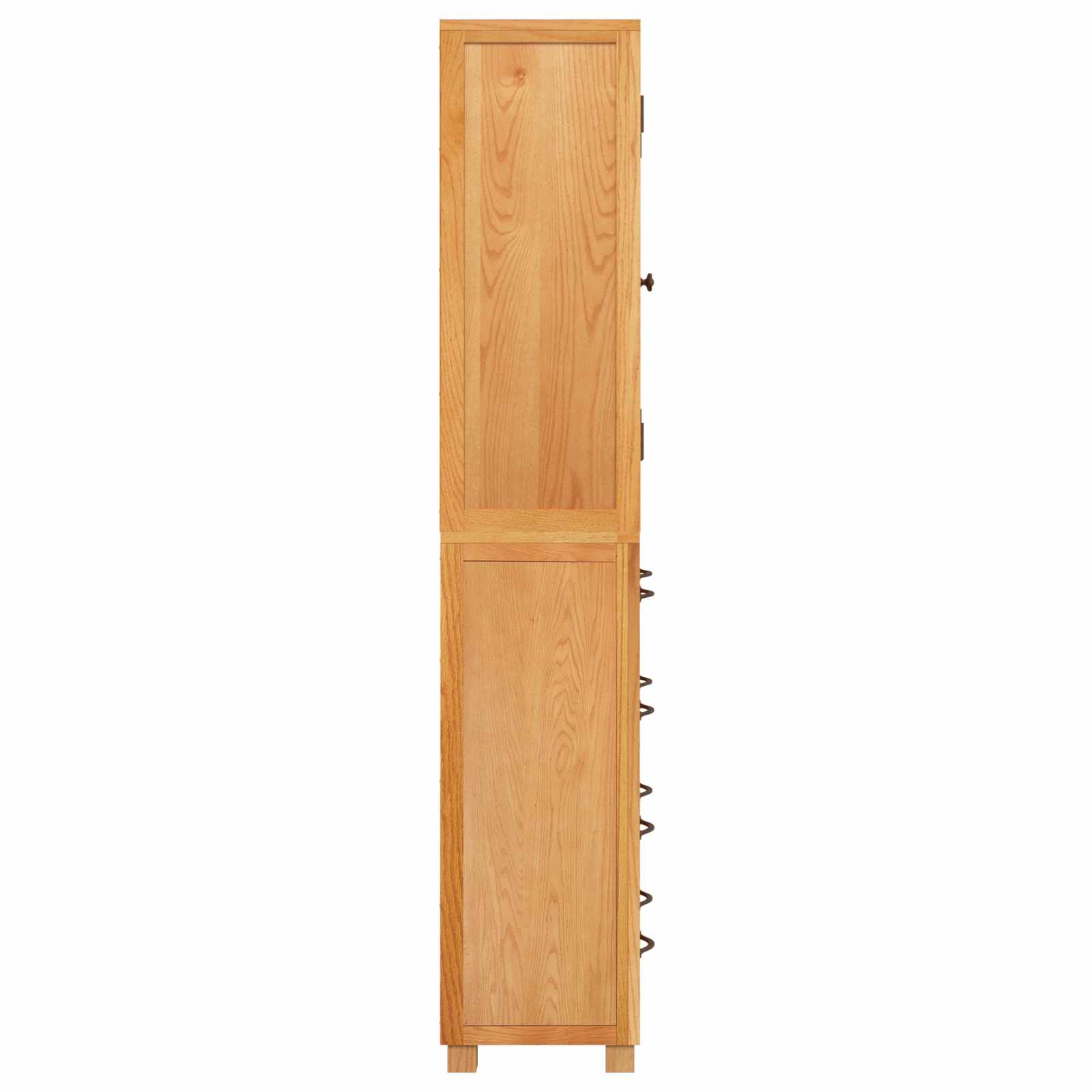 Aufbewahrungsmöbel-Set mit Regal 2 Stk. Natur 80 x 35 x 185 cm