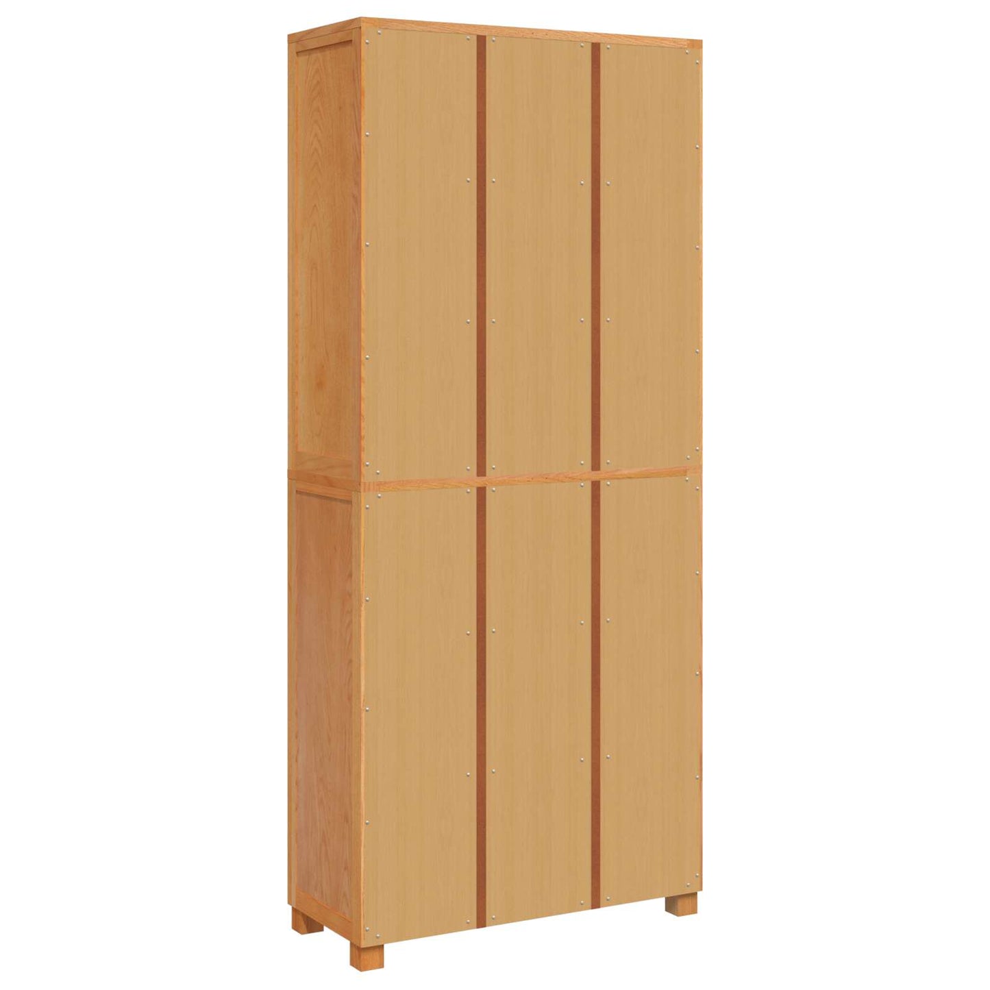 Aufbewahrungsmöbel-Set mit Regal 2 Stk. Natur 80 x 35 x 185 cm