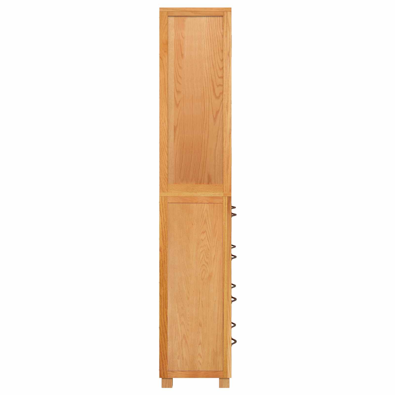 Aufbewahrungsmöbel-Set mit Regal 2 Stk. Natur 80 x 35 x 185 cm