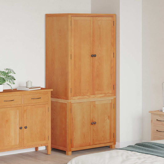 Aufbewahrungsmöbel-Set mit Tür 2 Stk. Braun 80 x 50 x 180 cm