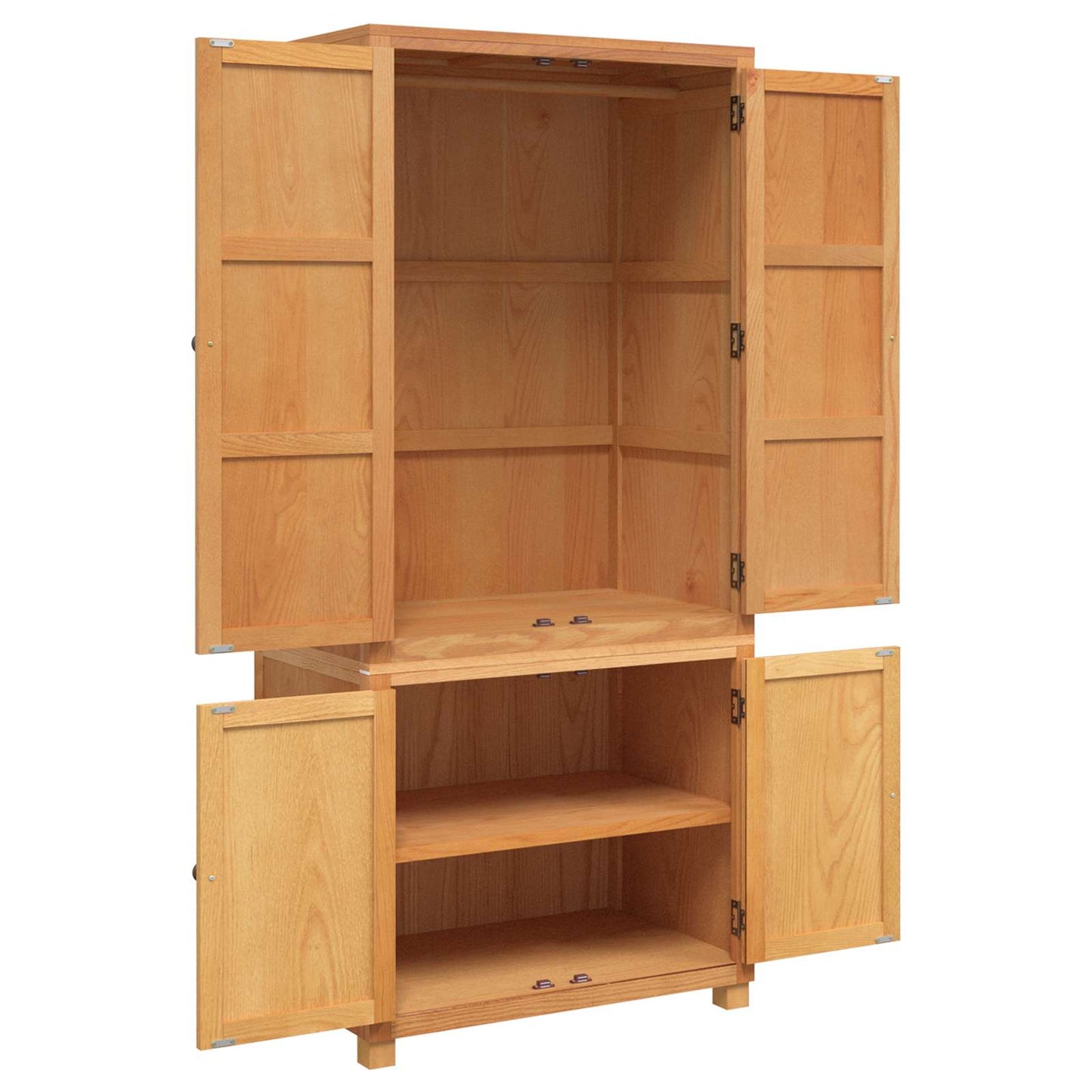Aufbewahrungsmöbel-Set mit Tür 2 Stk. Braun 80 x 50 x 180 cm