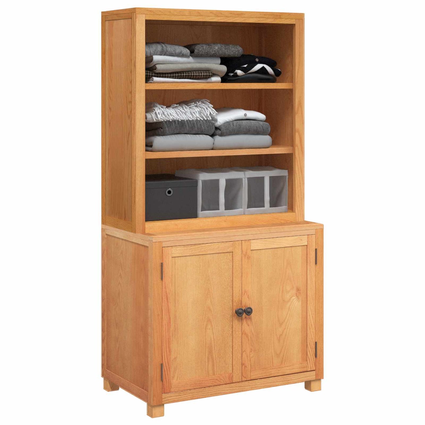 Aufbewahrungsmöbel-Set mit Tür 2 Stk. Braun 80 x 50 x 160 cm