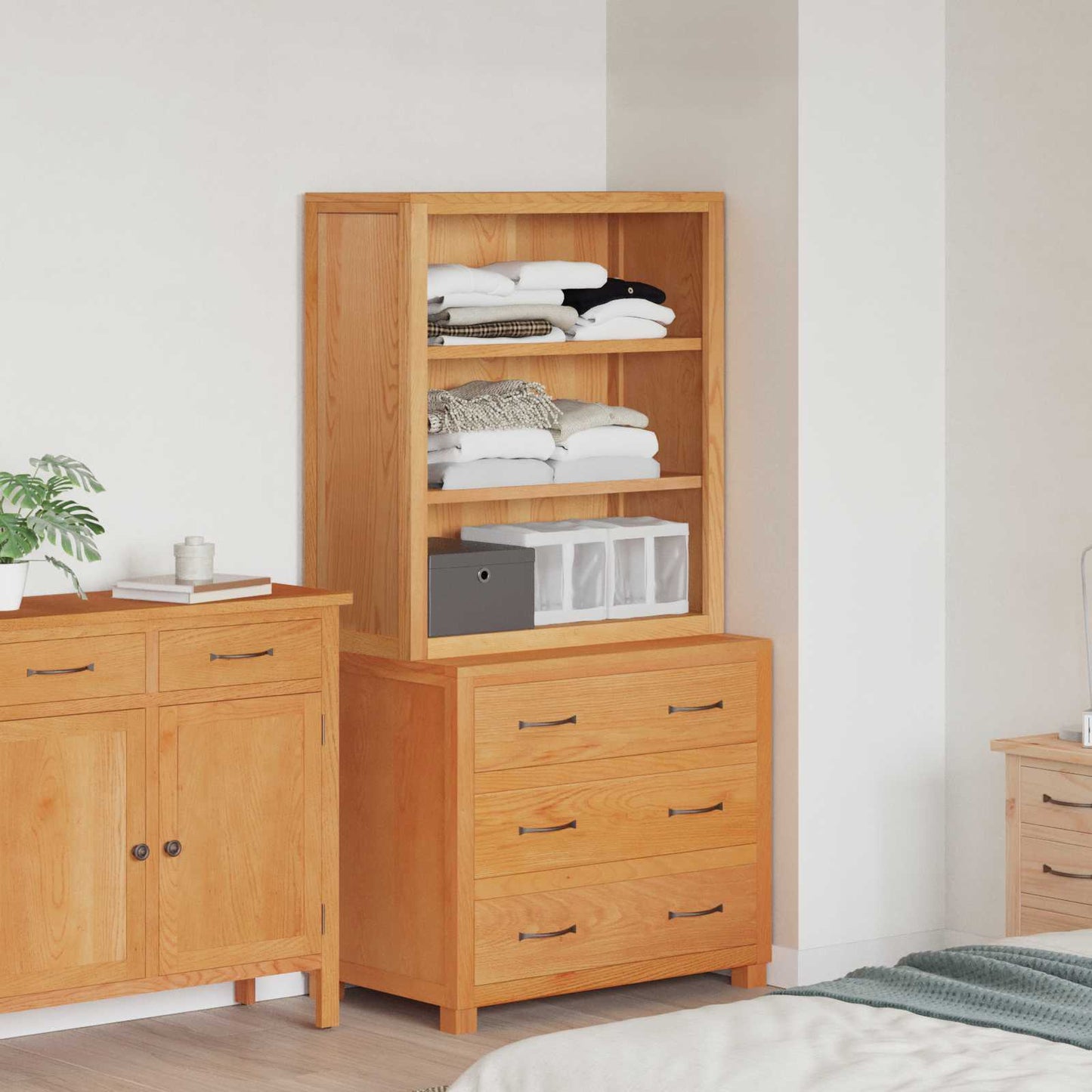 Aufbewahrungsmöbel-Set 2 Stk. Braun 80 x 50 x 160 cm