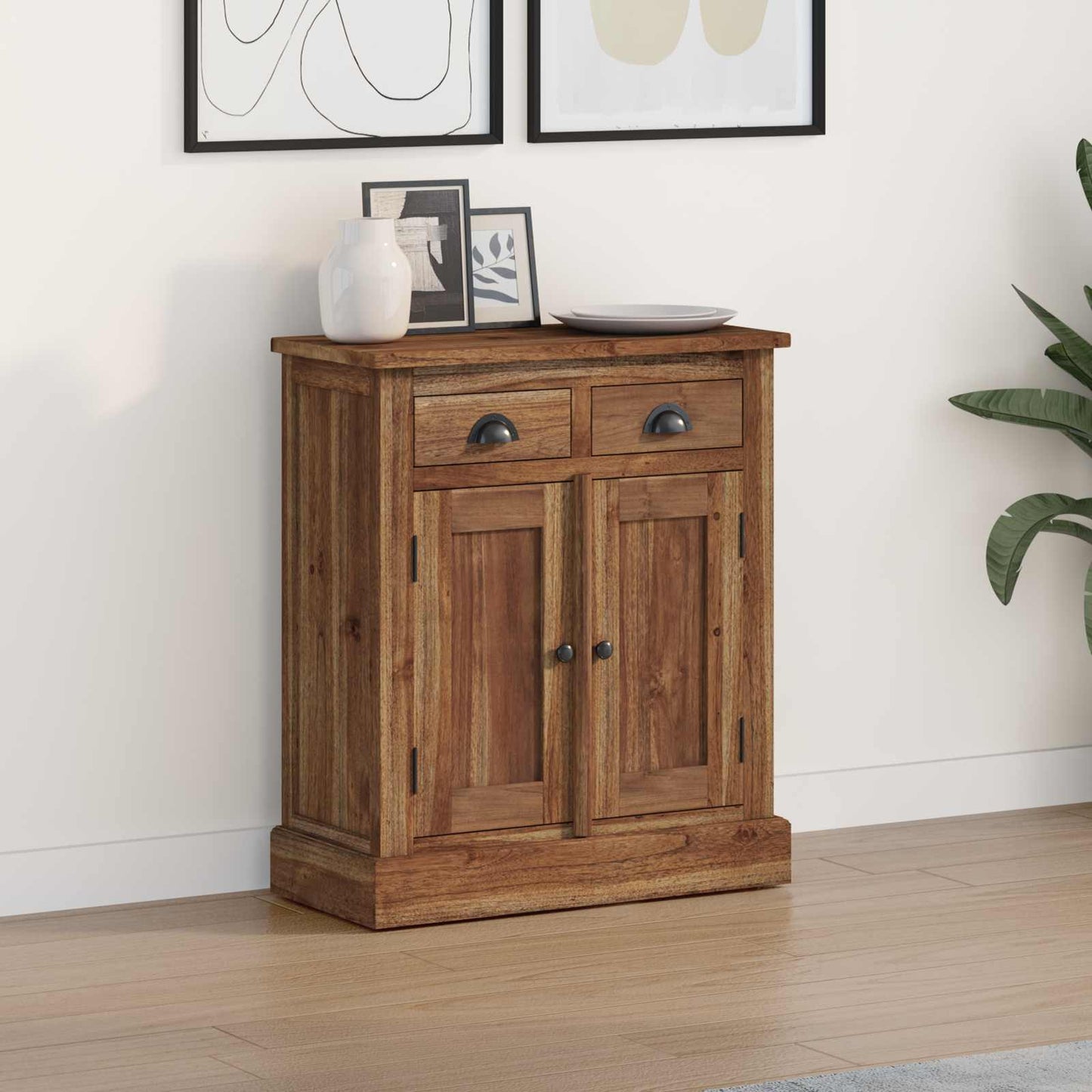 Aufbewahrungsschrank Natur 65 x 30 x 75 cm Massivholz Teak