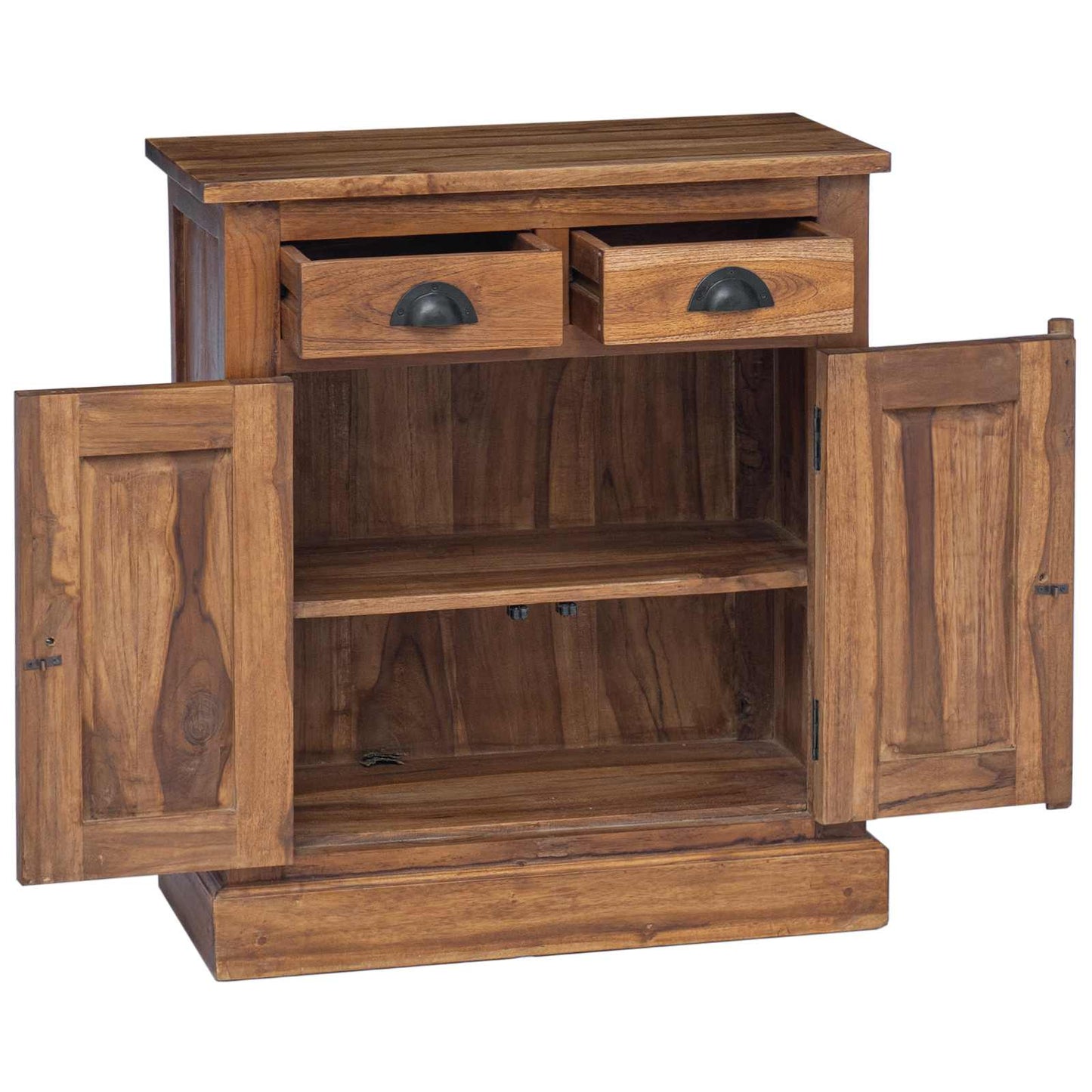 Aufbewahrungsschrank Natur 65 x 30 x 75 cm Massivholz Teak