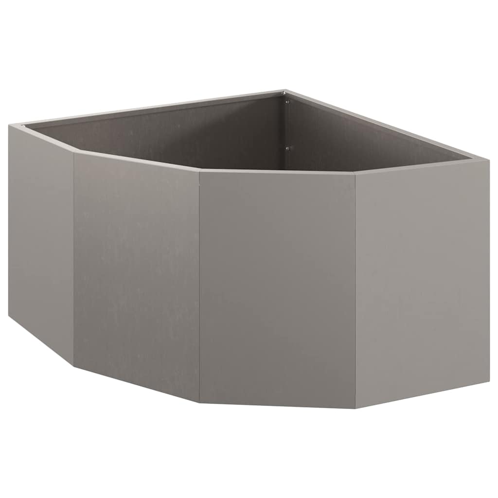 Eckpflanzer Rostoptik 60 x 60 x 35 cm Wetterfeststahl