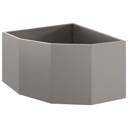 Eckpflanzer Rostoptik 60 x 60 x 35 cm Wetterfeststahl