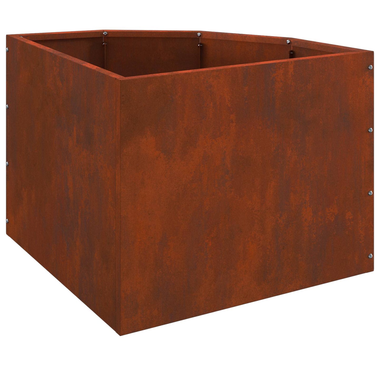 Eckpflanzer Rostoptik 45 x 45 x 35 cm Wetterfeststahl