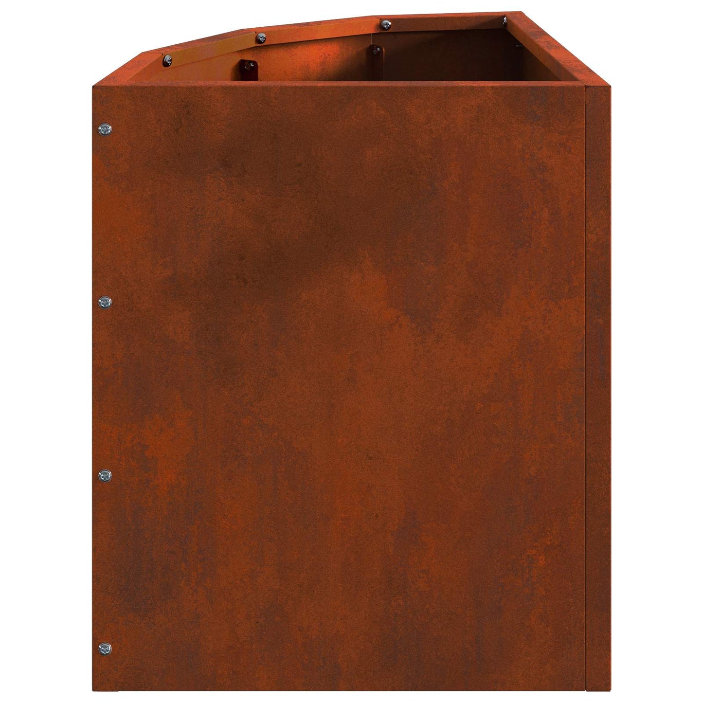 Eckpflanzer Rostoptik 30 x 30 x 35 cm Wetterfeststahl
