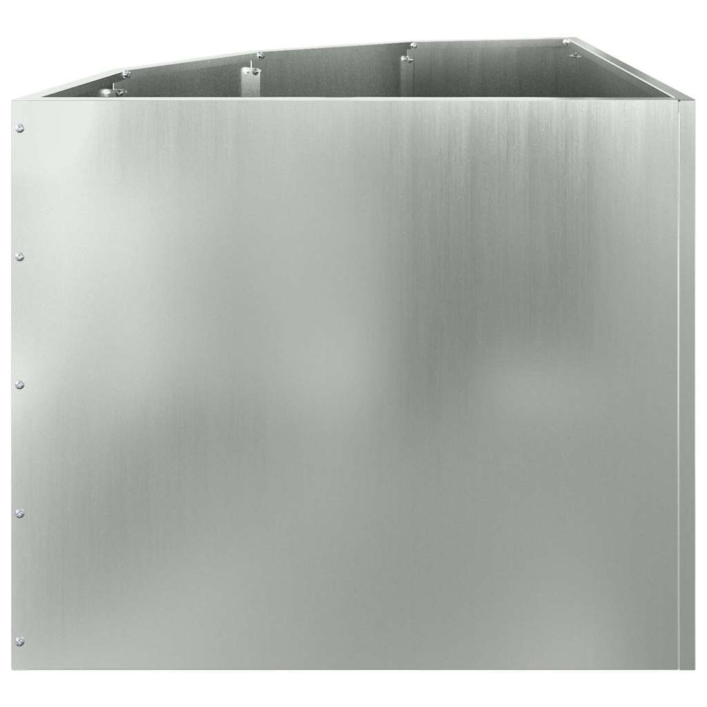 Eckpflanzer Silber 60 x 60 x 50 cm Verzinkter Stahl