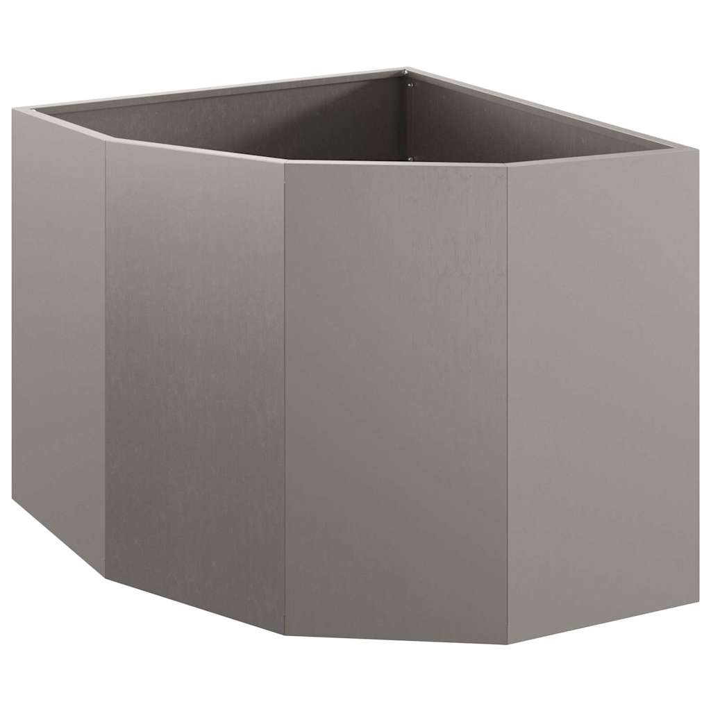 Eckpflanzer Rostoptik 60 x 60 x 50 cm Wetterfeststahl