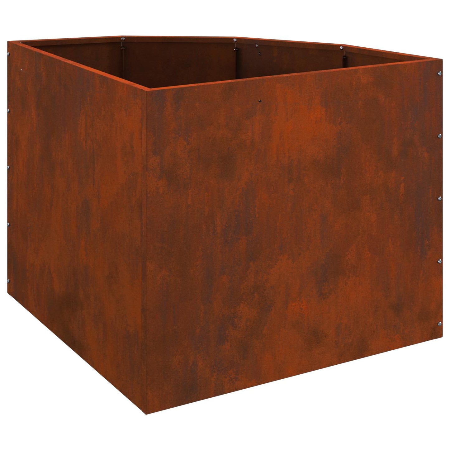Eckpflanzer Rostoptik 60 x 60 x 50 cm Wetterfeststahl