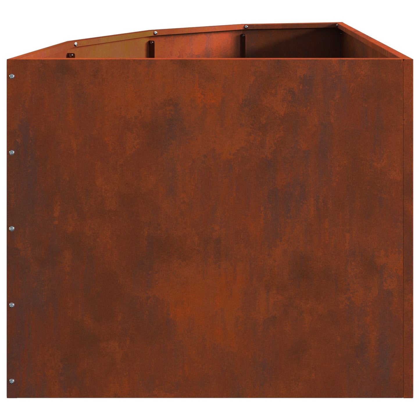Eckpflanzer Rostoptik 60 x 60 x 50 cm Wetterfeststahl