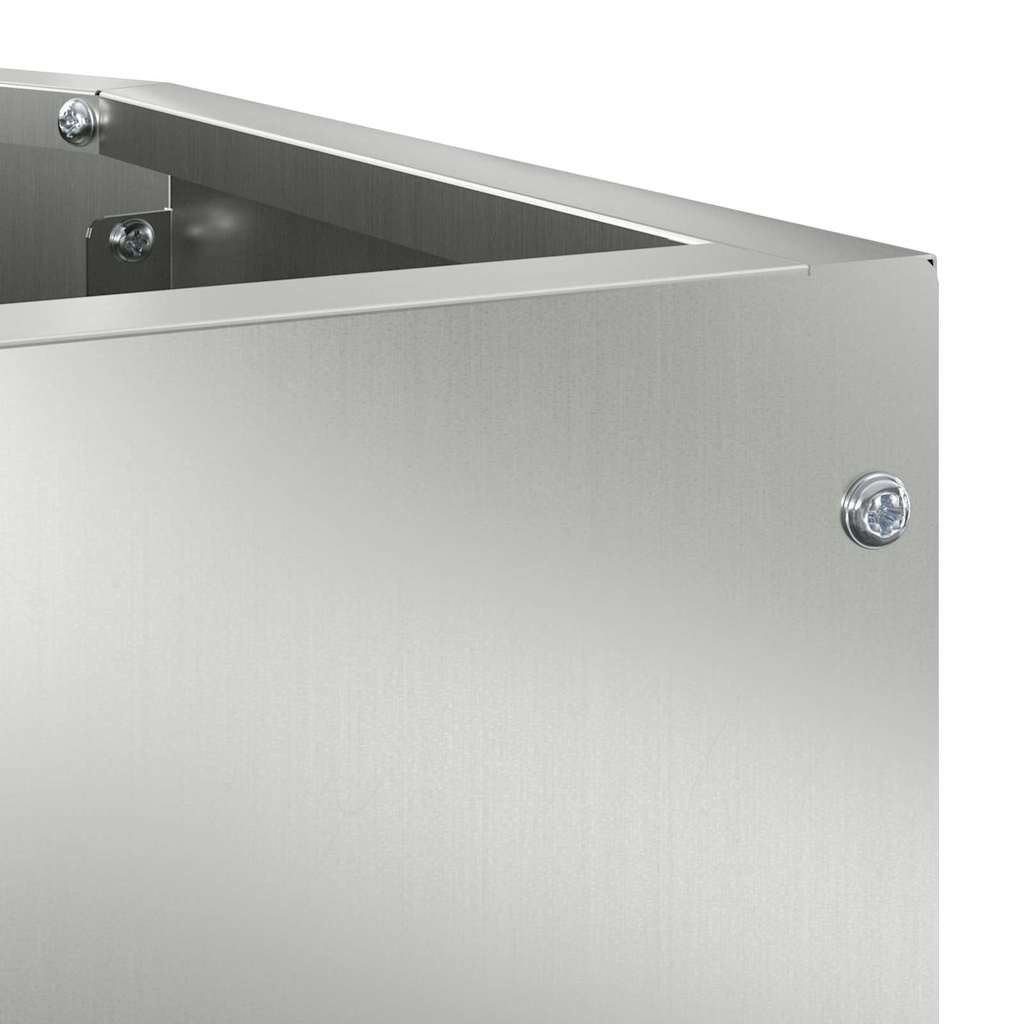 Eckpflanzer Silber 45 x 45 x 50 cm Verzinkter Stahl