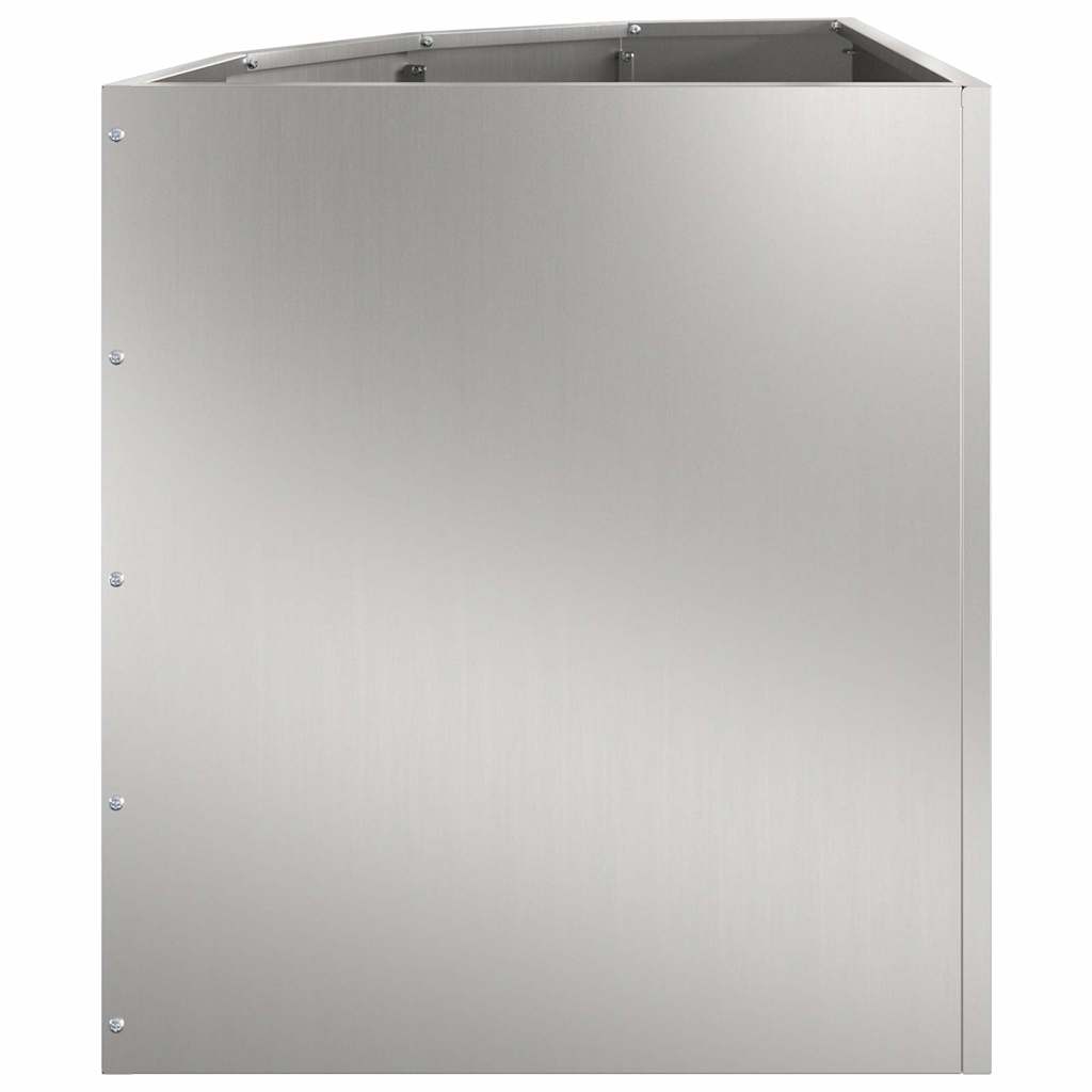 Eckpflanzer Silber 45 x 45 x 50 cm Verzinkter Stahl