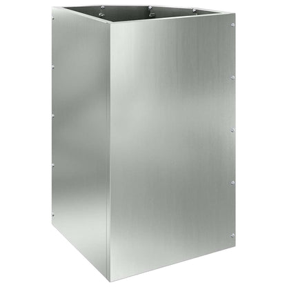 Eckpflanzer Silber 30 x 30 x 50 cm Verzinkter Stahl