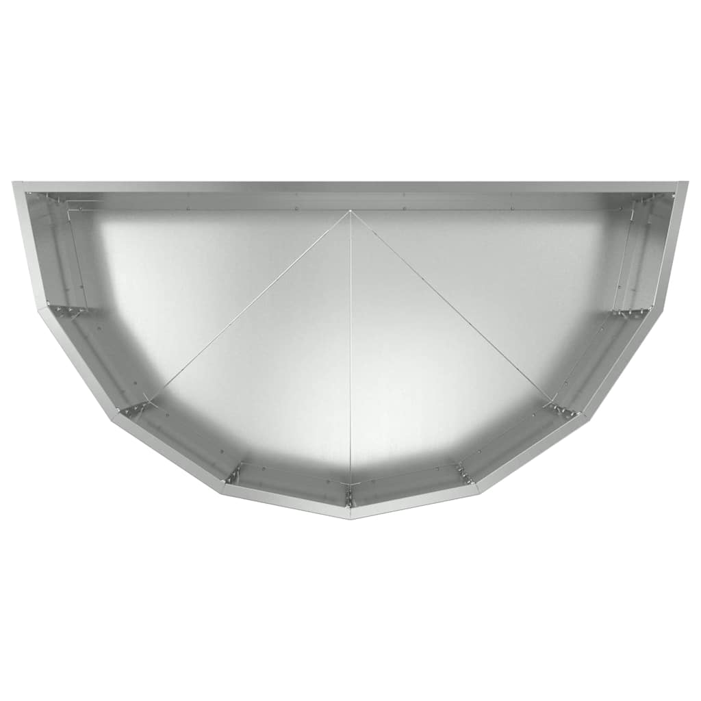 Pflanzkübel Silber 90 x 45 x 35 cm Verzinkter Stahl
