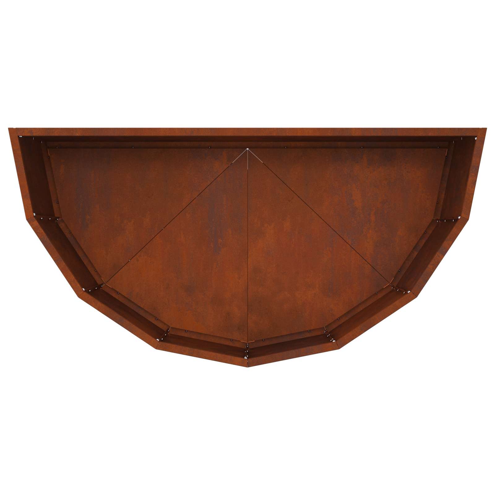 Pflanzkübel Rostig 90 x 45 x 35 cm Wetterfeststahl