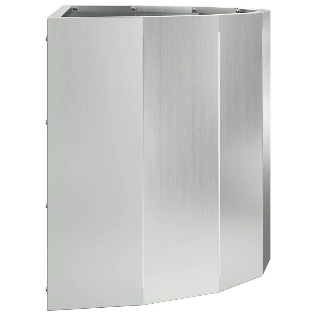 Pflanzkübel Silber 60 x 30 x 35 cm Verzinkter Stahl