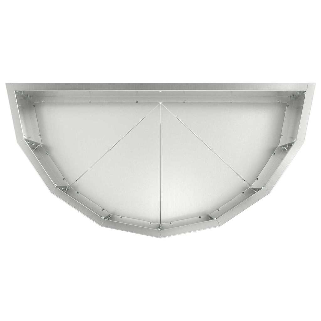 Pflanzkübel Silber 60 x 30 x 35 cm Verzinkter Stahl