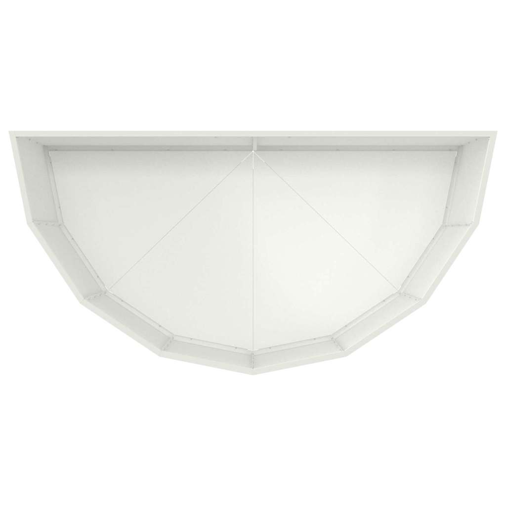 Pflanzkübel Weiß 120 x 60 x 50 cm Stahl