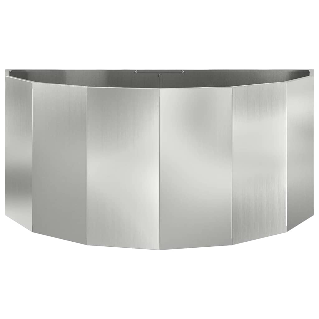 Pflanzkübel Silber 120 x 60 x 50 cm Verzinkter Stahl