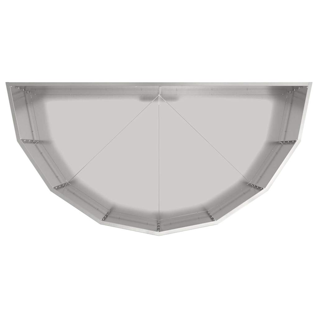 Pflanzkübel Silber 120 x 60 x 50 cm Verzinkter Stahl