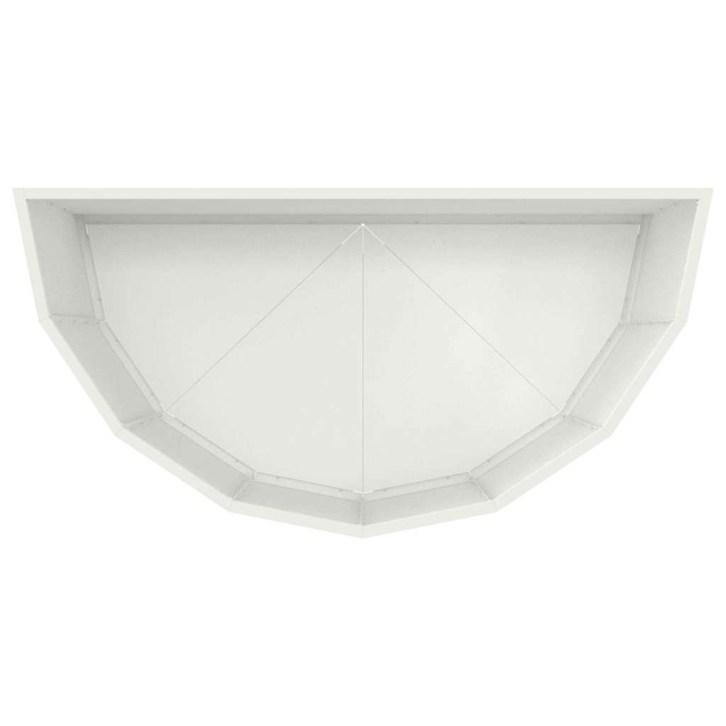 Pflanzkübel Weiß 90 x 45 x 50 cm Stahl