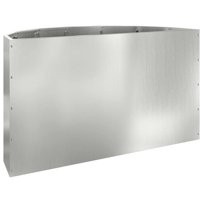 Pflanzkübel Silber 90 x 45 x 50 cm Verzinkter Stahl
