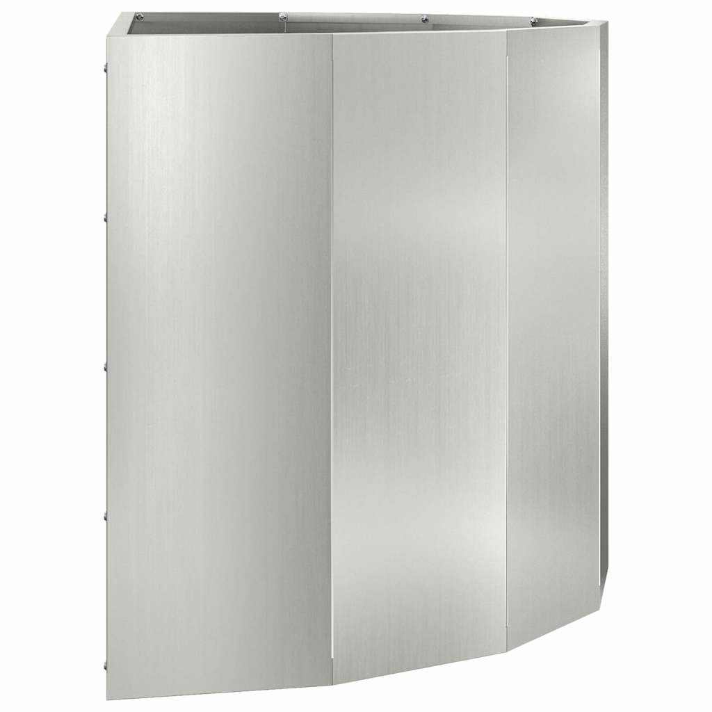 Pflanzkübel Silber 90 x 45 x 50 cm Verzinkter Stahl